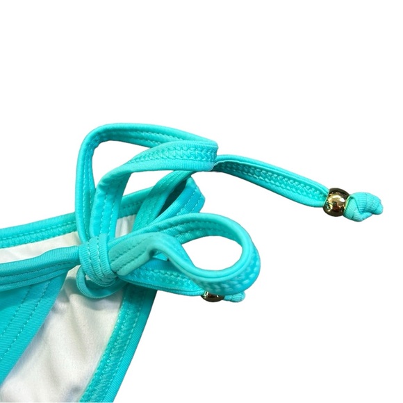 MY CHARMO side tie bikini bottoms w gold hardware UPF 50+ size S NWT - Picture 5 of 7